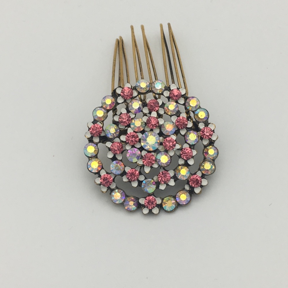 VTG Swarovski Crystal hair comb